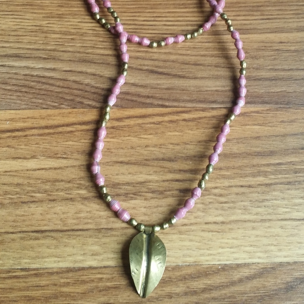 Akola Dusty Rose Necklace 60 Strand Brand New